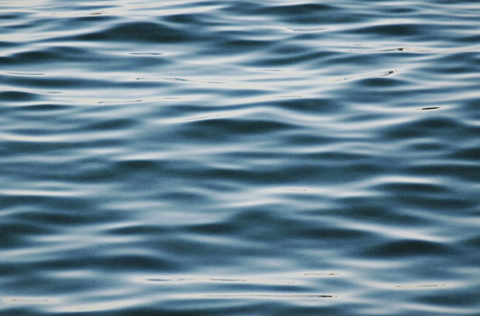 A calming body of blue water.